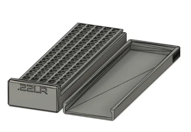 22 Long Rifle ammo box