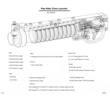 Pipe Hitter 37mm Launcher Instructions