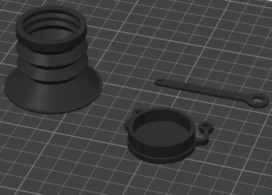 TPU 95A IRAY RH25 RL25 OCULAR EYEPIECE + BATT CAP STRAP + OBJECTIVE FLIP COVER