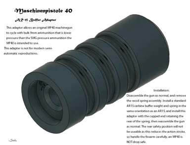 MP40 Buffer Adapter -Stubbs