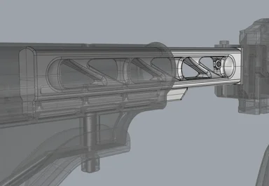 Minimalistish stock adapter