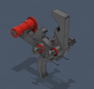 AR-15 FCG 3D print-Laser cutting-Welding