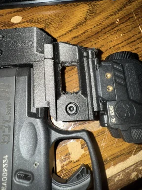 g3c rail mounted compensator with and without Recover Tactical holster adapter