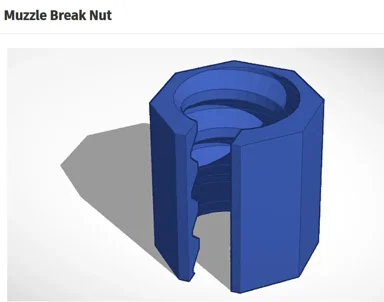 Muzzle Break Nut