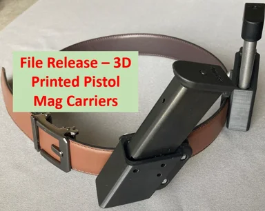 3D Printed M&P Shield 45 Magazine Carrier - File Release