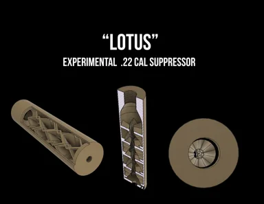 "Lotus" Experimental .22 Cal Suppressor