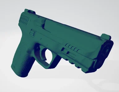 S&W M&P 2.0 Compact High Resolution 3d Scan