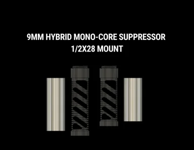 Mono-Core Hybrid Suppressor - 9mm - 1/2 x 28 Mount