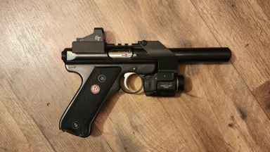 Ruger MK pistol jpoint/rmsc mount and lower rail