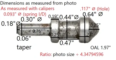 P38 slide retainer lever detent pin