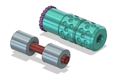 Mini MK23 Suppressor Style Barrel Extender for 5/16" Barrel Liner