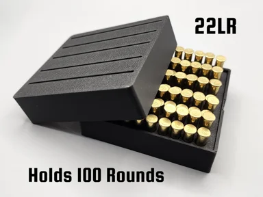 100 Round 22LR Ammo Box With Lid - Remix