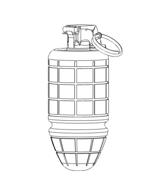 M34 White Phosphorus Smoke Grenade Body